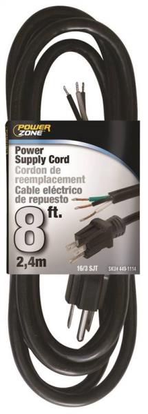 APPLIANCE POWER TOOL 16/3 8&#39;
REPLACEMENT CORD 13AMP/1625W
GROUNDED