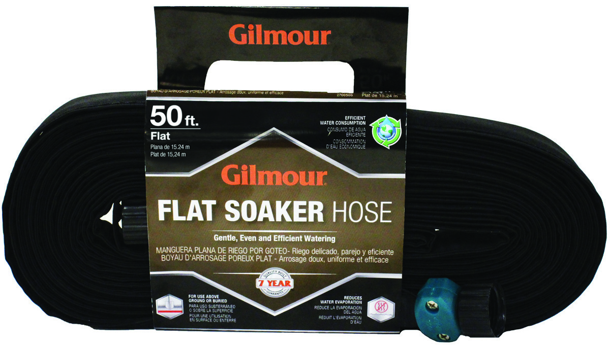 Gilmour Flat Weeper Soaker Hose 50FT With Cloth Cover