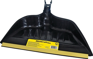 DUST PAN COMMERCIAL SNAP ON BROOM 14W RUBBER EDGE