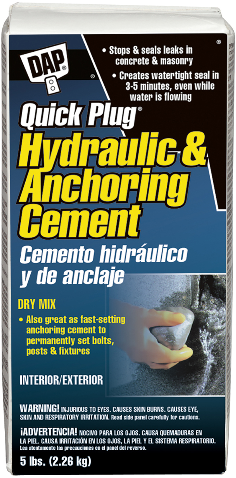 QUICK PLUG HYDRAULIC/ANCHORING CEMENT 5LB