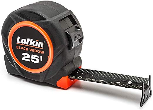 LUFKIN 25&#39; TAPE MEASURE BLK BLADE LOW LIGHT